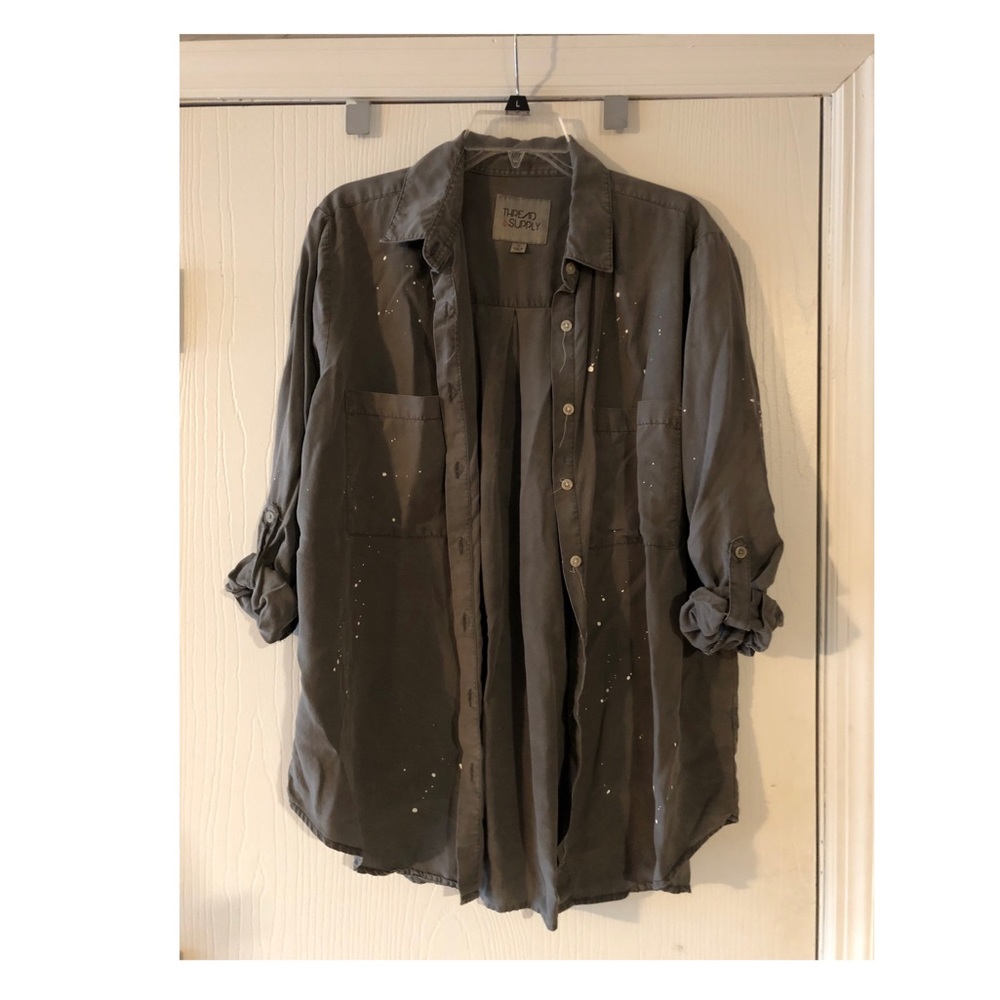 Oversized button up